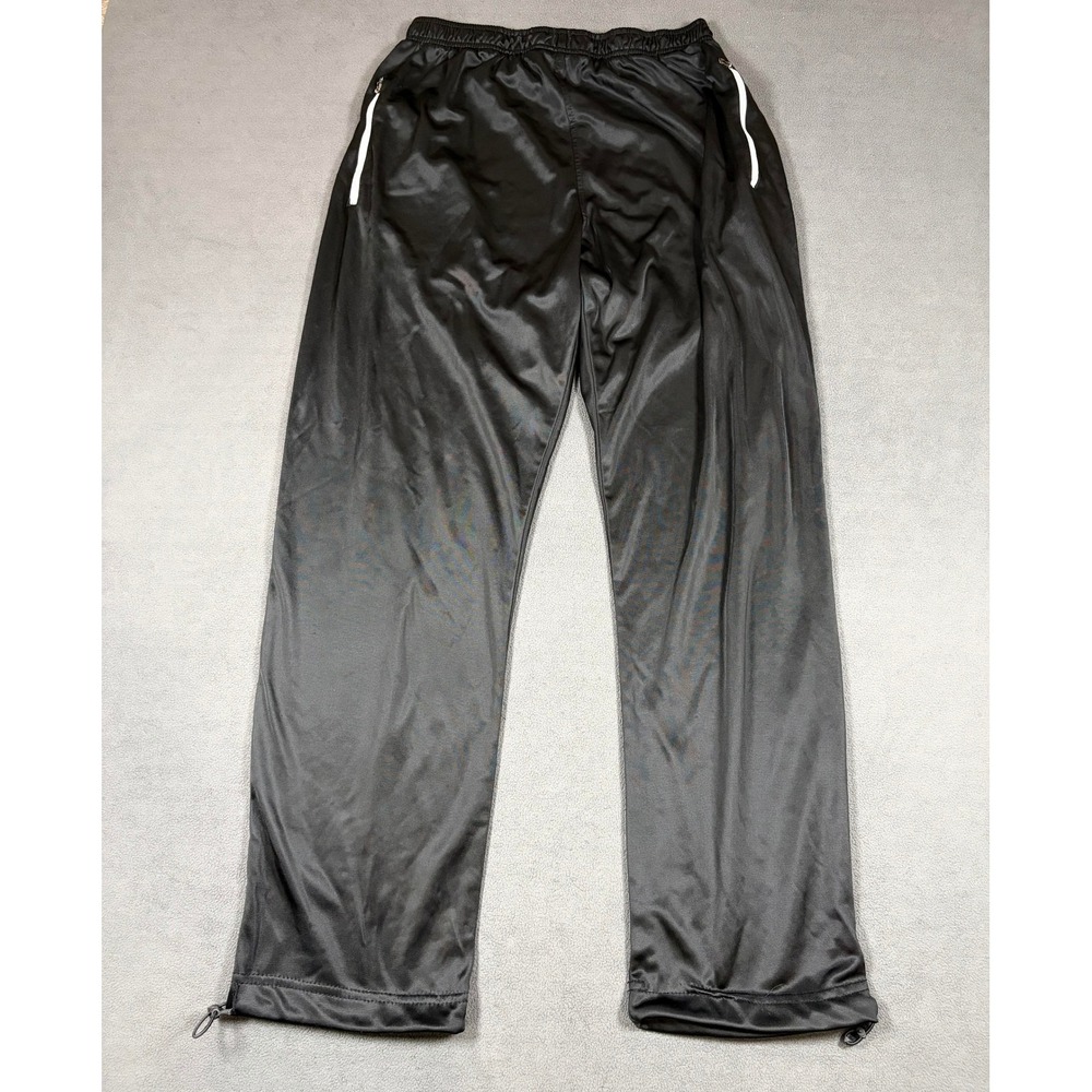 Revival Outfitters Track Pants Mens XL Black Drawstring Hem Zipper Pockets